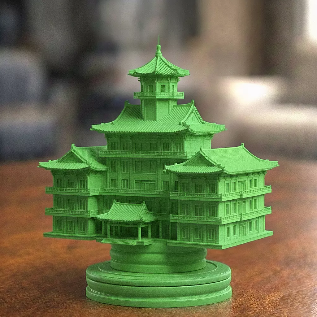 North Korea Kumsusan Palace Rook Chess Piece 3D print model