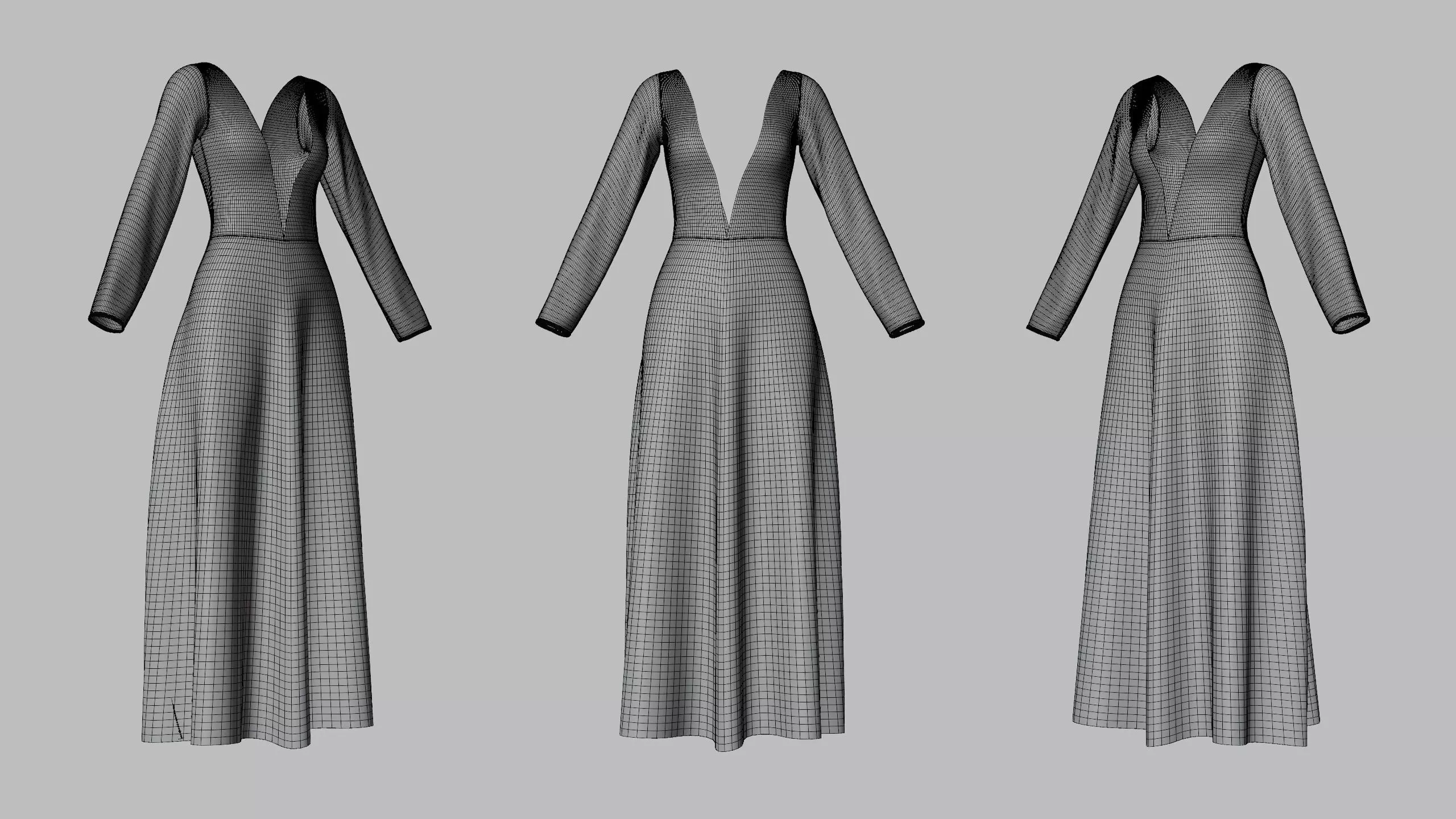 Dress 35 Avocado Low-poly 3D model