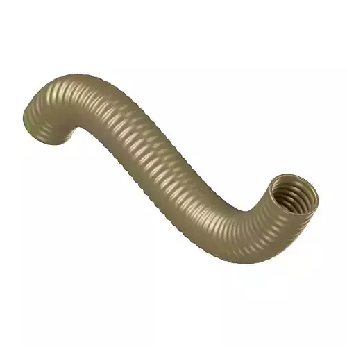 Brass Flexible Duct Pipe 3D model