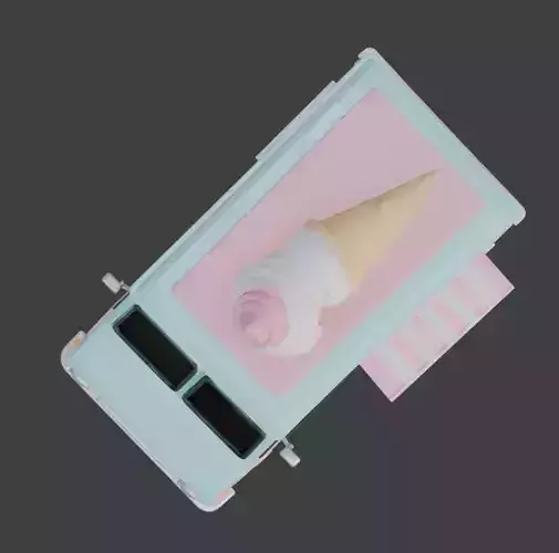 Sweet Summer Treats Truck 3D Model Low-poly 3D model 5