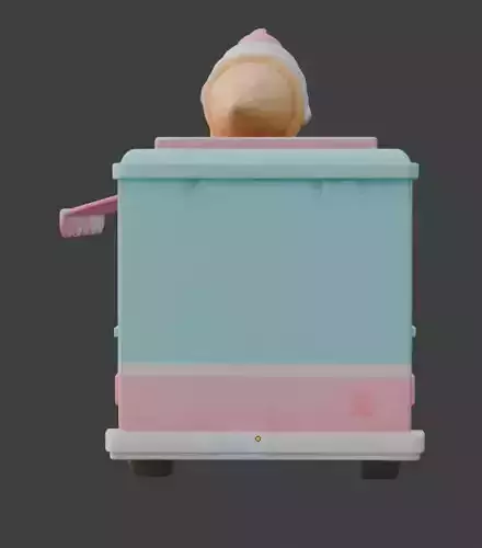 Sweet Summer Treats Truck 3D Model Low-poly 3D model 6