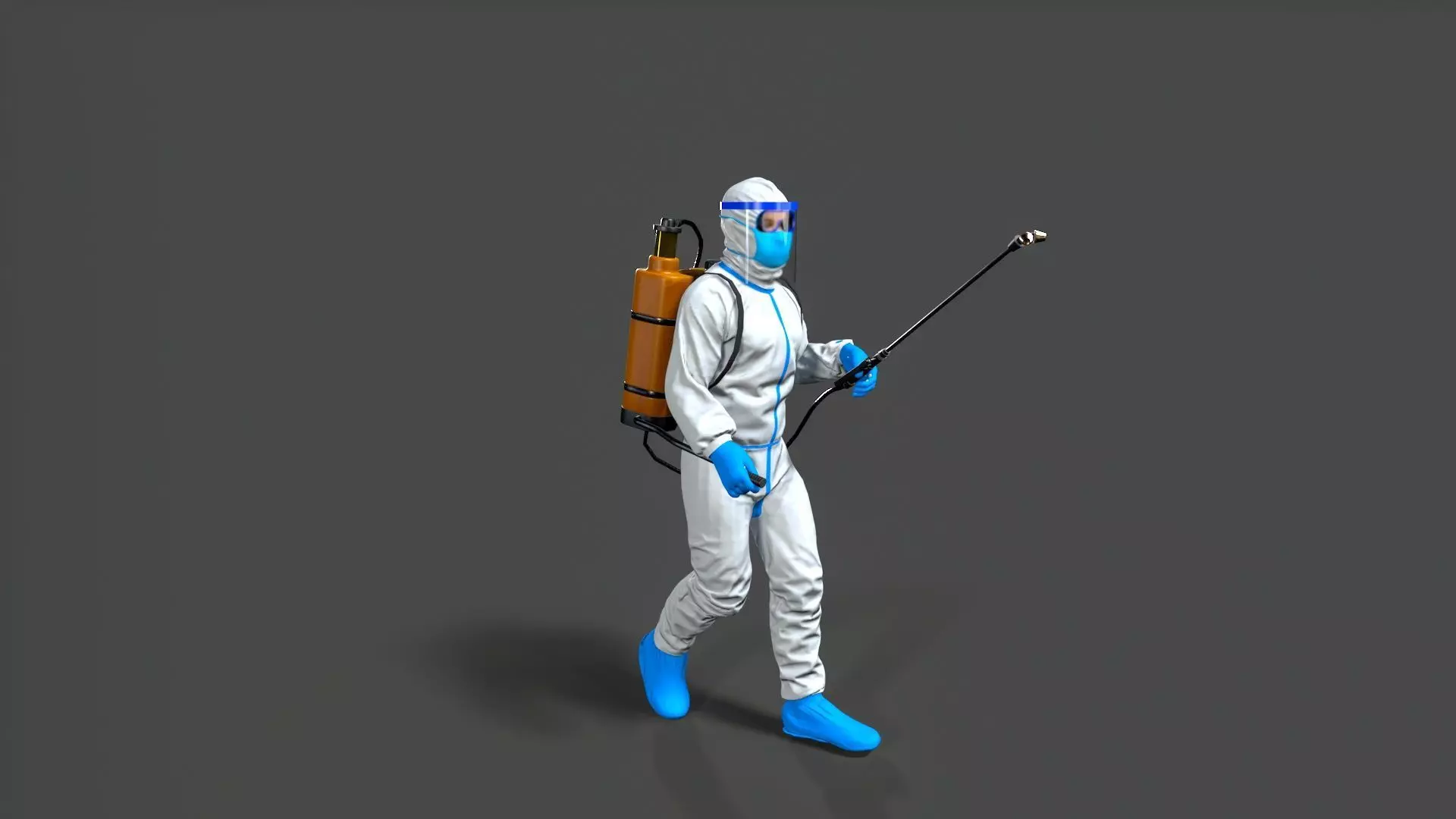 man Character Low-poly 3D model