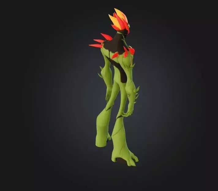 Swampfire Ben 10 Alien Force - High-Detail Methanosian 3D 3D print model