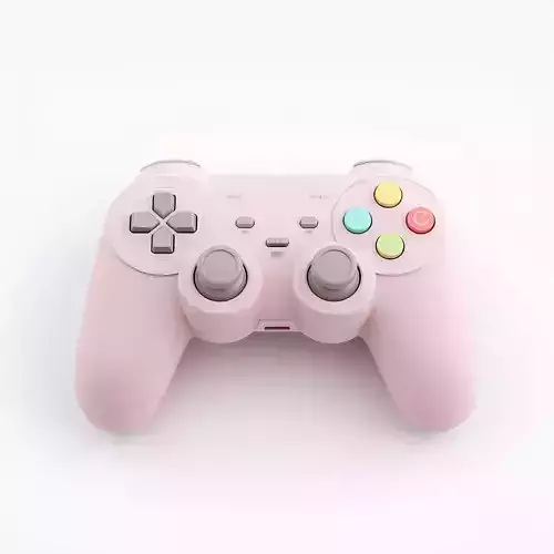 Kawaii Pastel Pro Gaming Controller 3D Model
