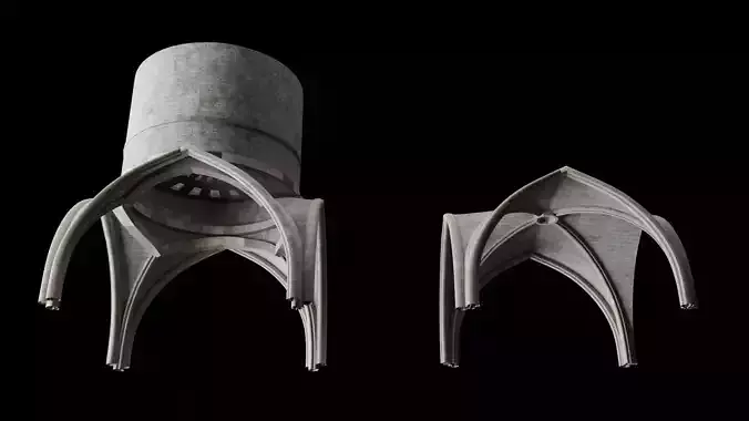 Gothic Vaulted Ceilings  Light Aperture Set 2 Models