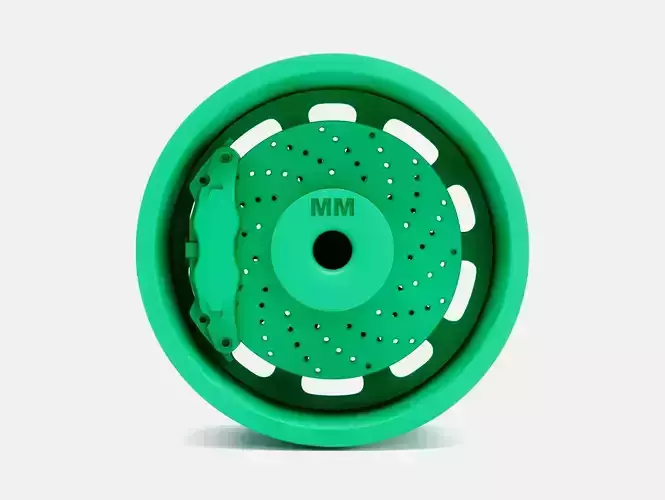 18x10 US Mags Rambler Wheel and Brake 3D print model 6