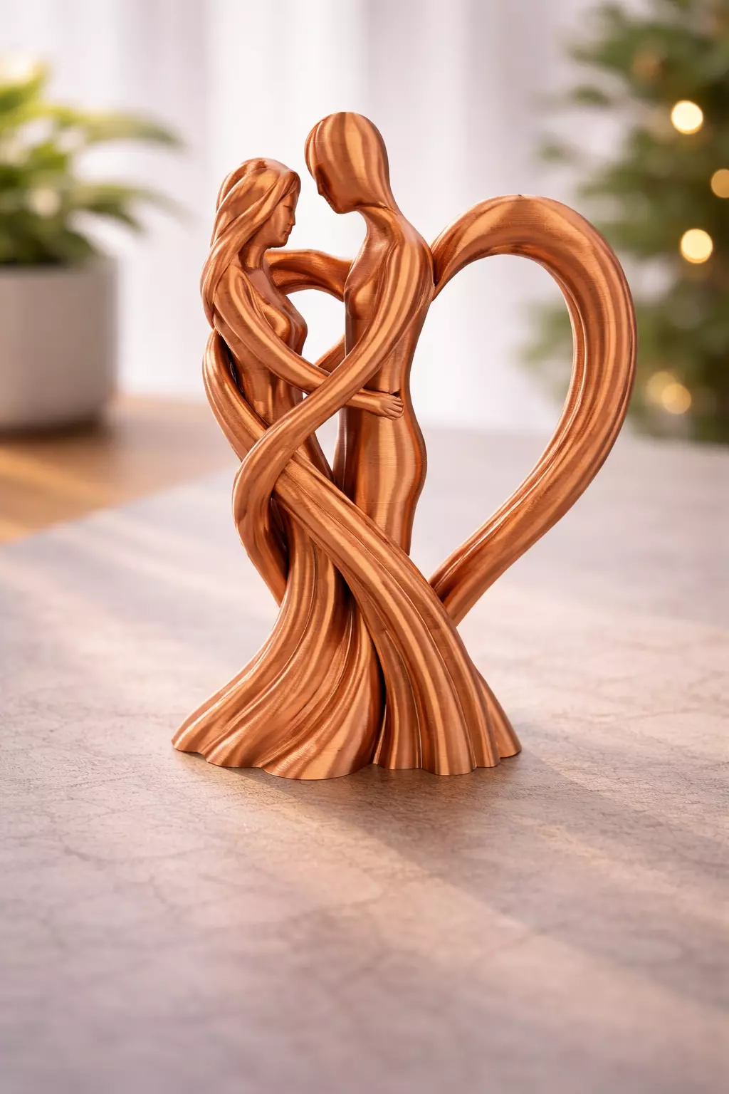 Heart Sculpture Modern Romantic Art Decor 3d printable stl 3D print model