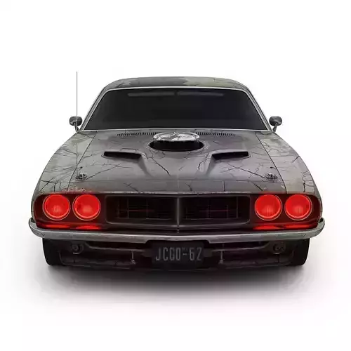Demonic Pro-Mod Haunted Muscle Car 3D Model