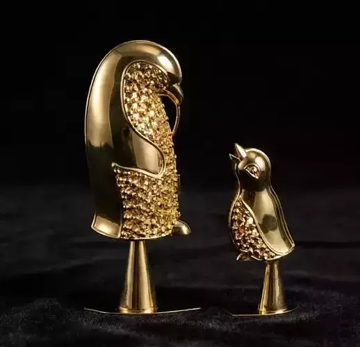  BirdS Sculpture Editable 3D Jewelry