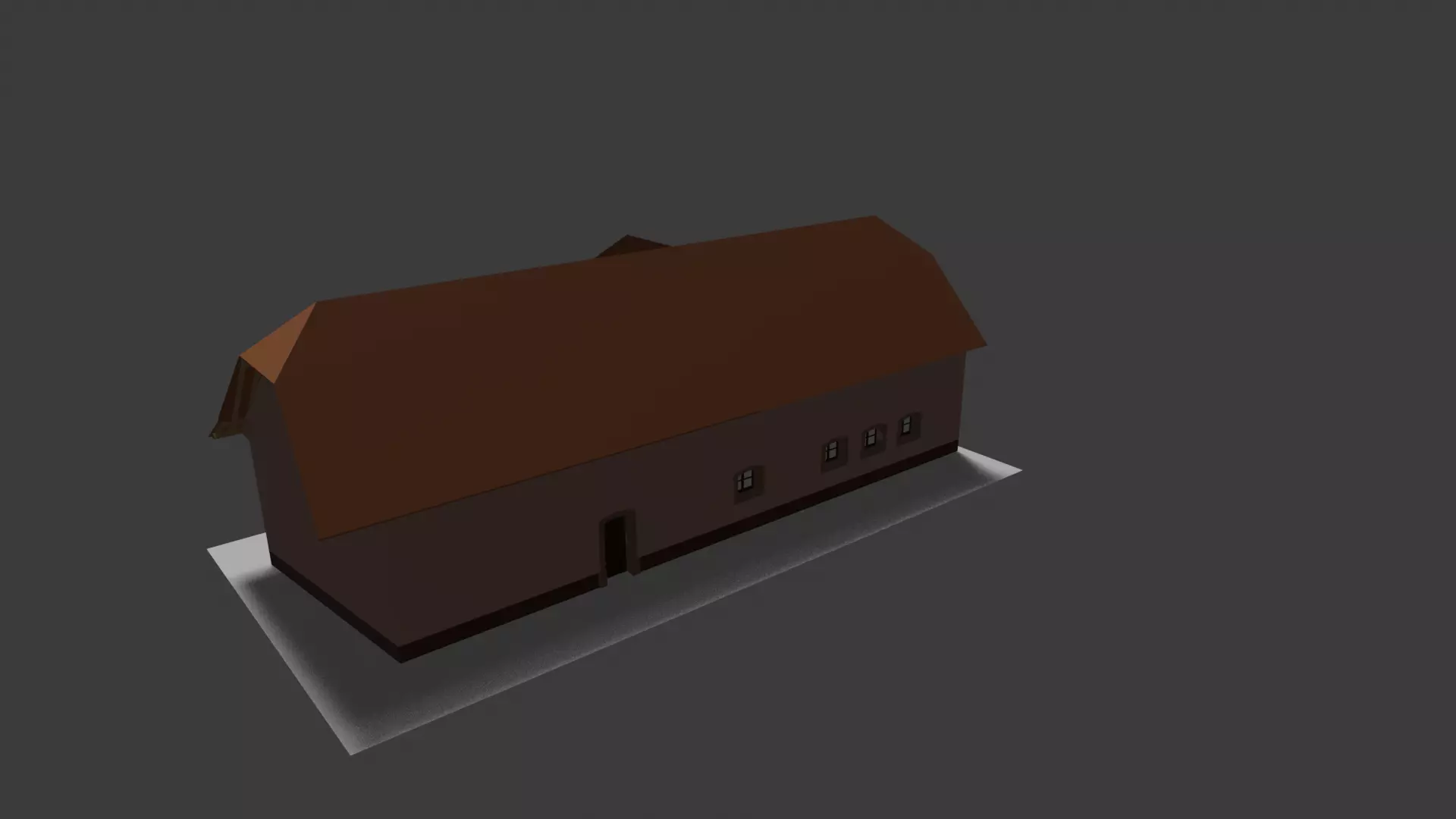 Old Industrial Factory Entrance Building Historic Architecture 3D model