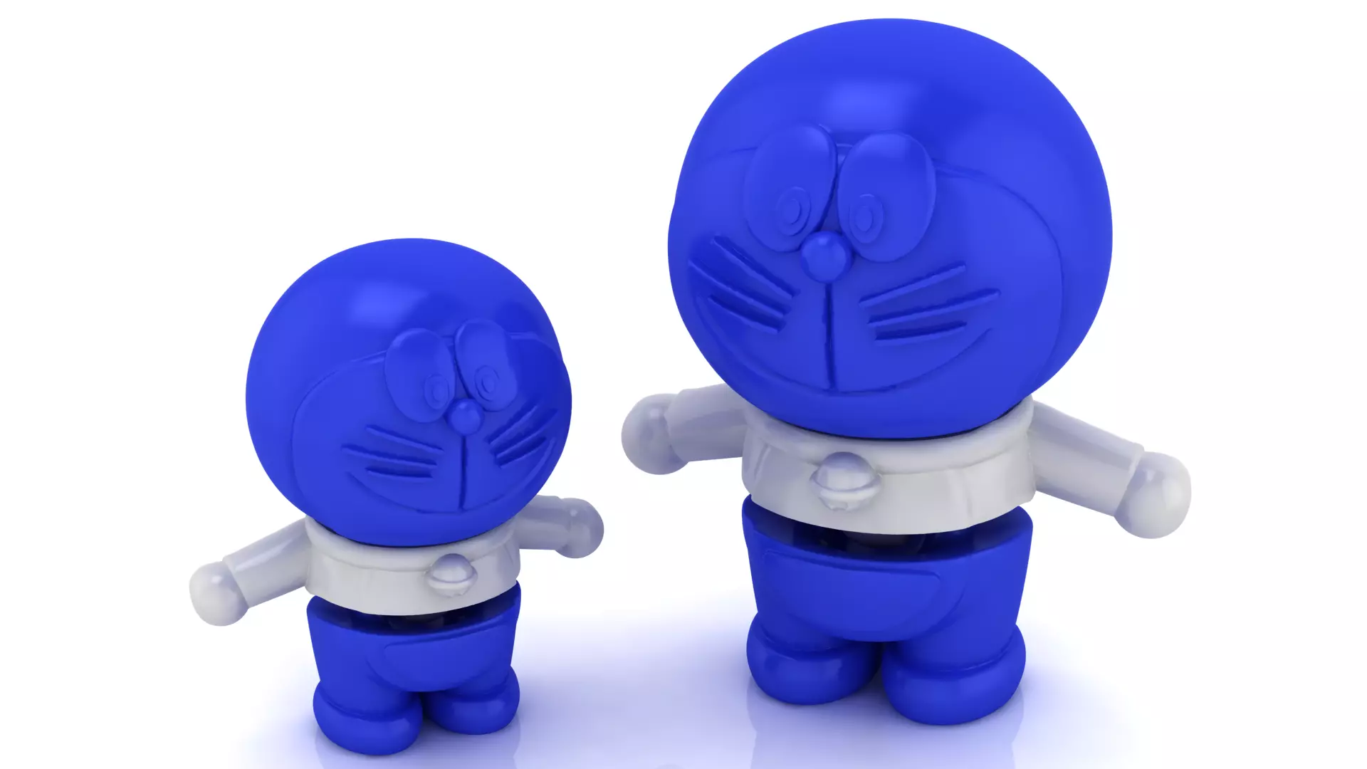 Cute Robot Cat Toy Figure 3D Printable 3D print model