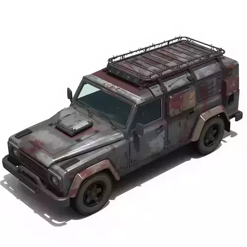 Post-Apocalyptic Survival SUV 3D Model