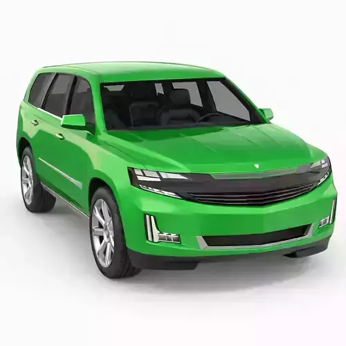 Generic SUV 3D Model Versatile All-Purpose Utility Vehicle 02