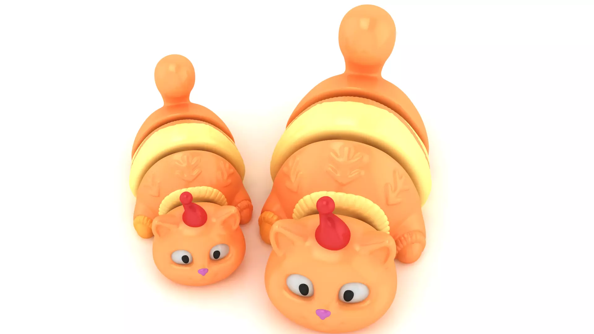 Cute Christmas Cat Toy 3D Printable 3D print model