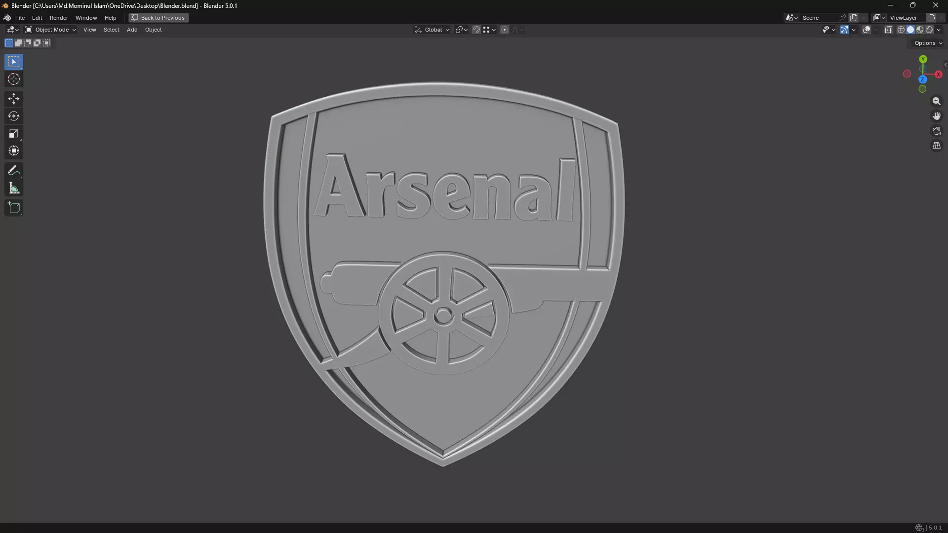 Arsenal Logo 3D print model