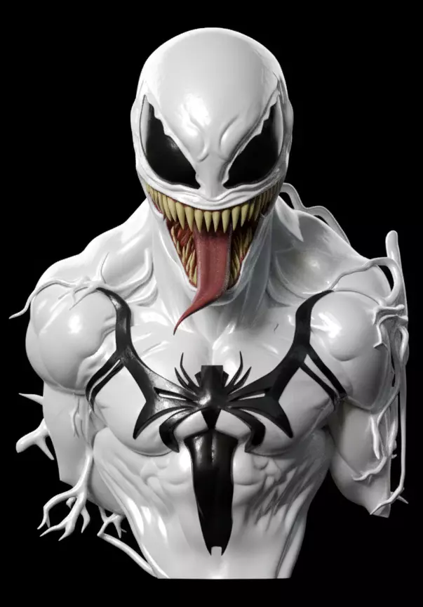 Symbiote Pendant Venom Style Alien Monster HIP HOP Jewelry 3D print model