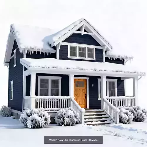 Winter Craftsman And Cozy Retreats Collection 3D Model Pack 2
