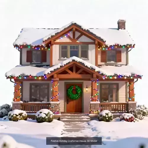 Winter Craftsman And Cozy Retreats Collection 3D Model Pack 3