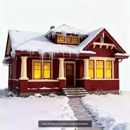 Winter Craftsman And Cozy Retreats Collection 3D Model Pack 5