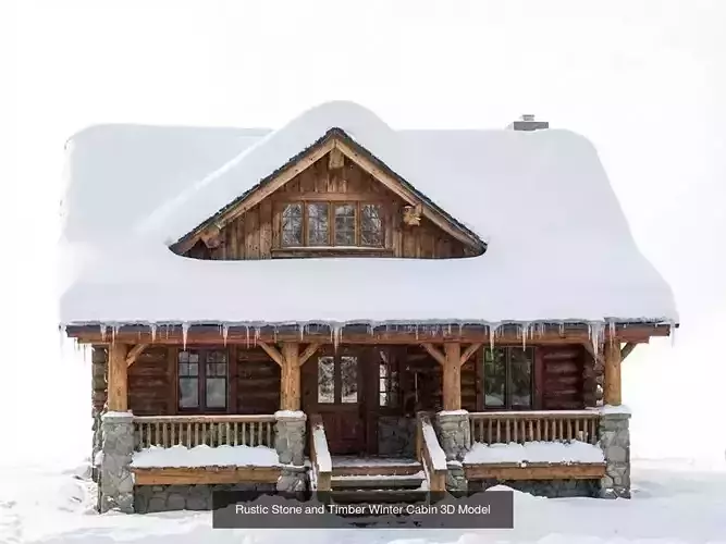 Winter Craftsman And Cozy Retreats Collection 3D Model Pack 6