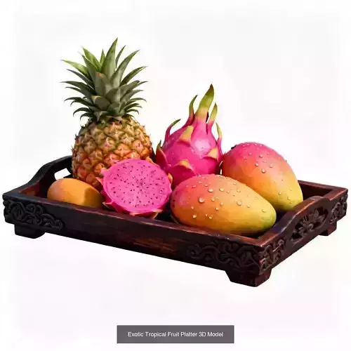 Culinary Fruit Presentation And  Market Collection 3D Model Pack 5