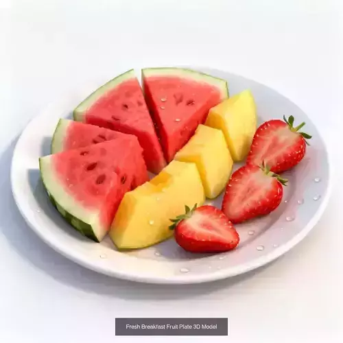 Culinary Fruit Presentation And  Market Collection 3D Model Pack 2