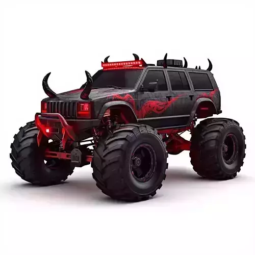Possessed Demon Monster Truck 3D Model