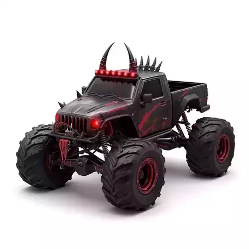 Possessed Demon Monster Truck 3D Model