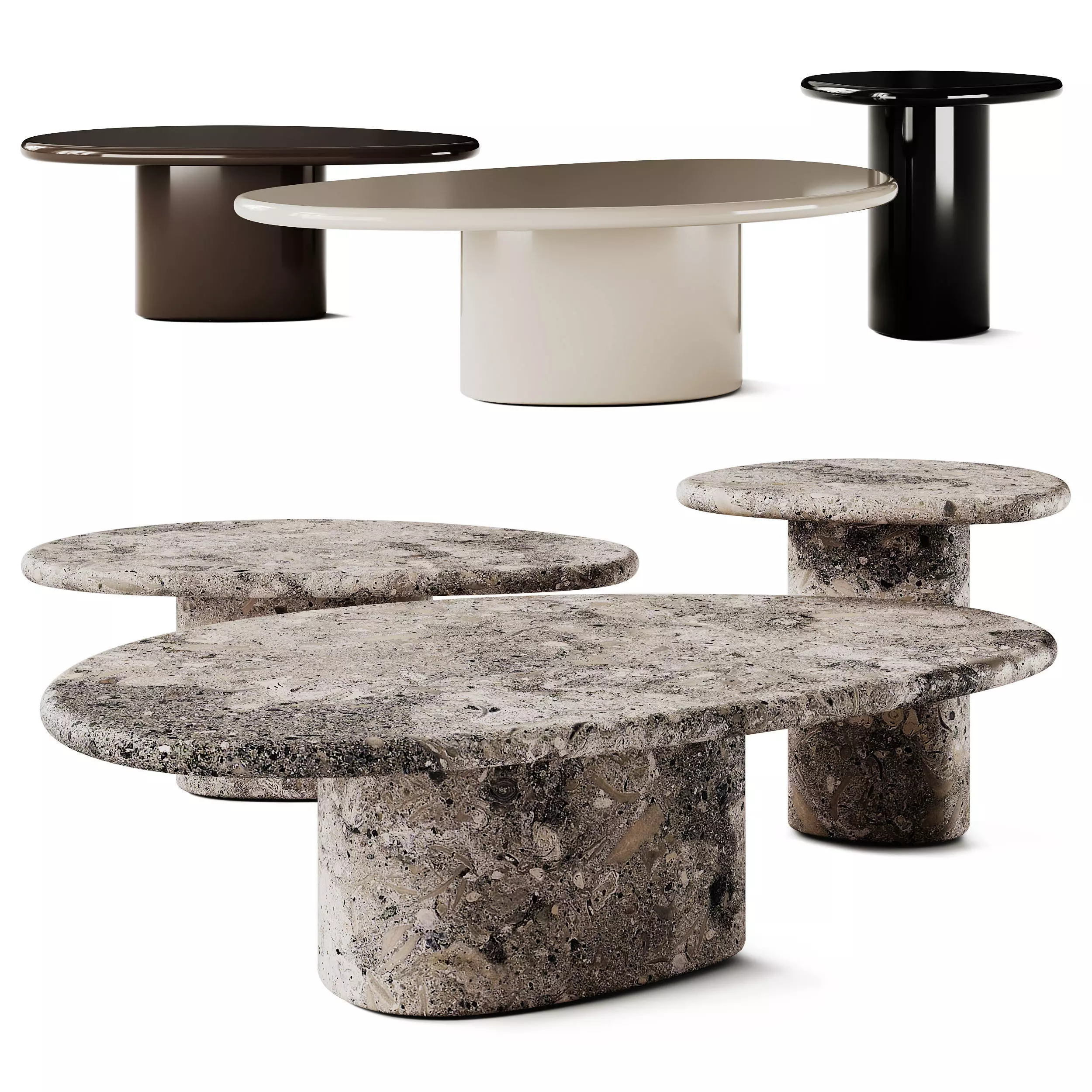 FLOAT HC28 Maison Coffee Tables 3D model