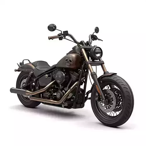 Demon-Possessed Copper Chopper 3D Model