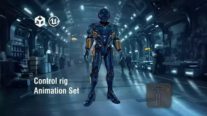 Futuristic Warrior Armor model pack