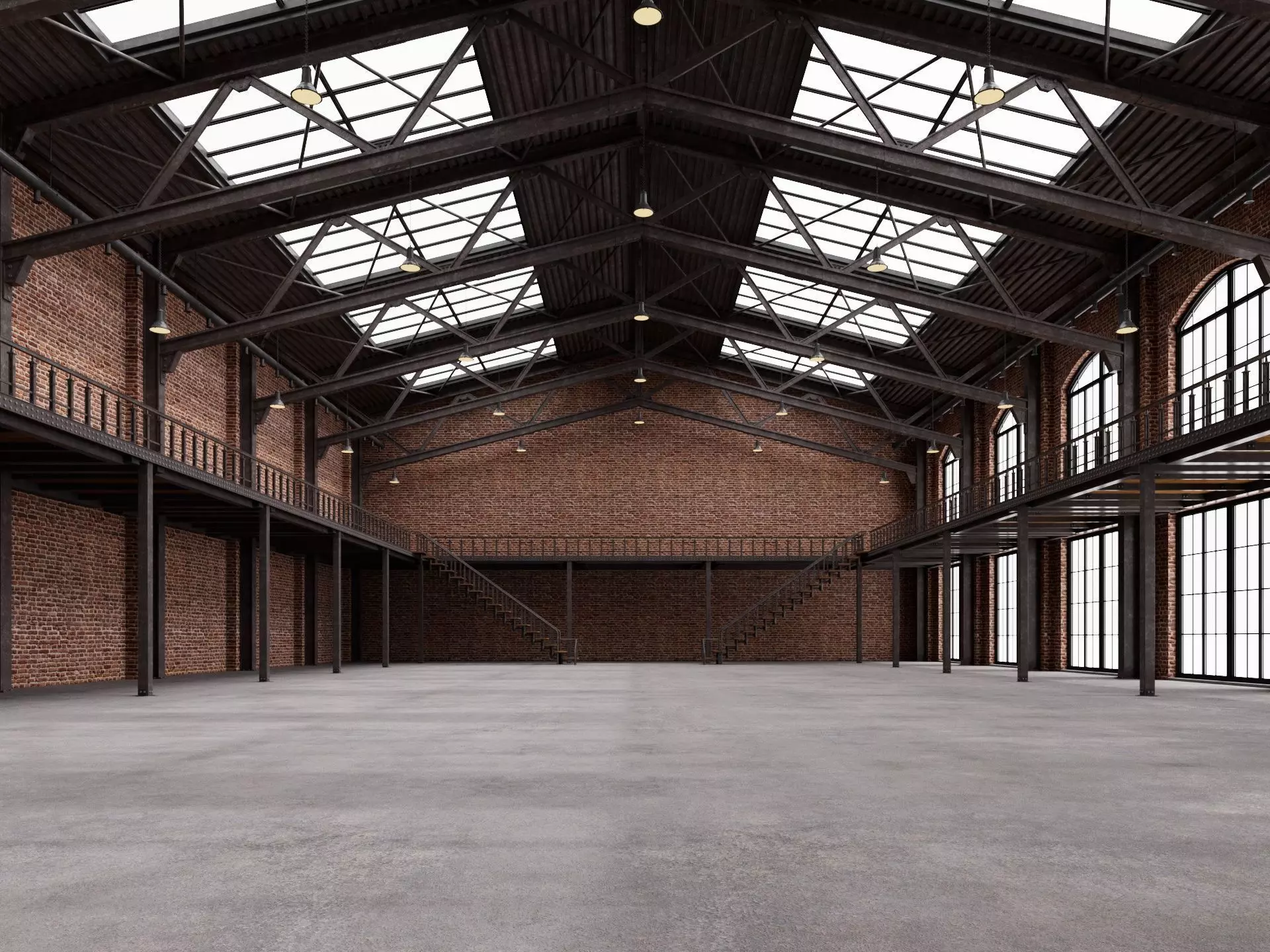 Warehouse industrial interior 3D model