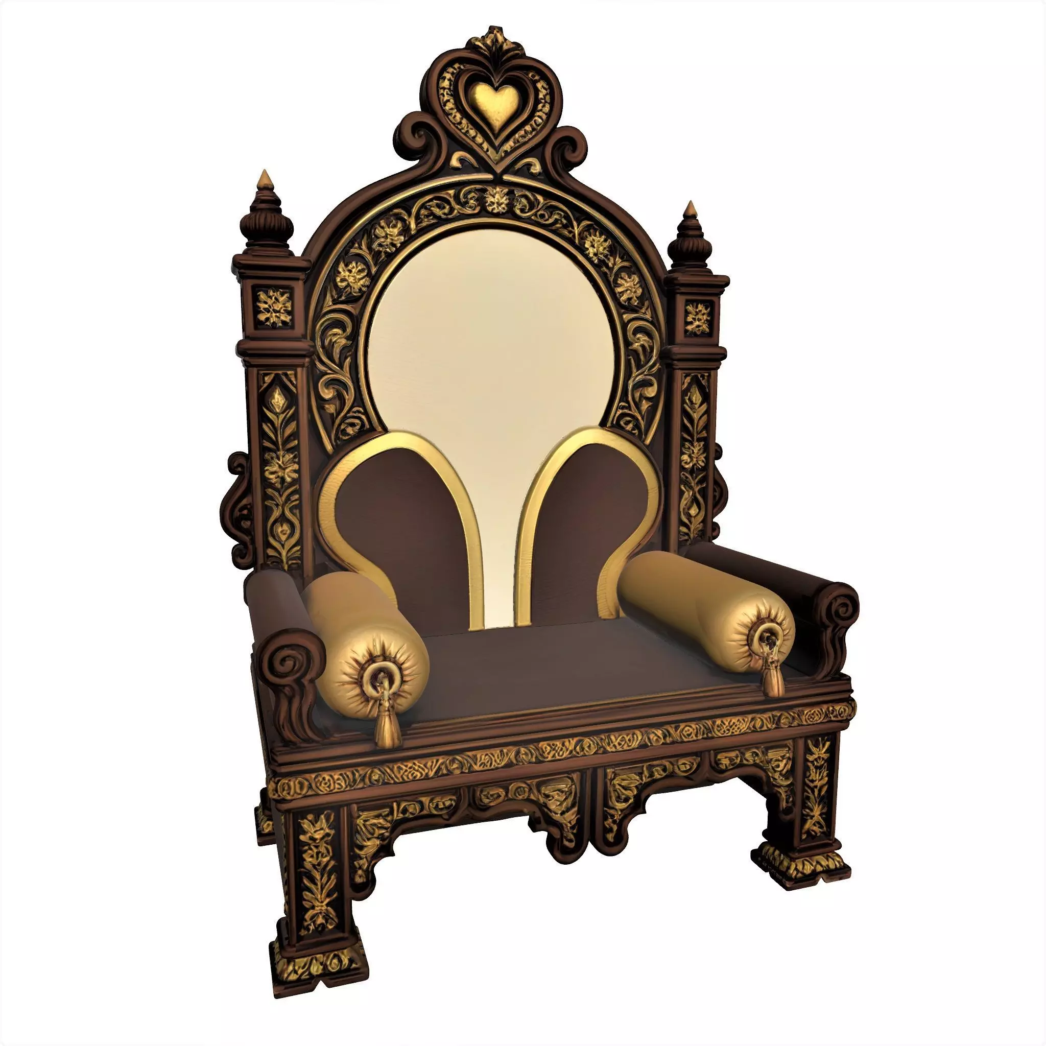 royal king chair 3D print model