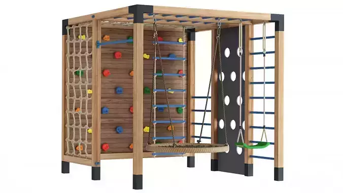 Playground wood 3D model