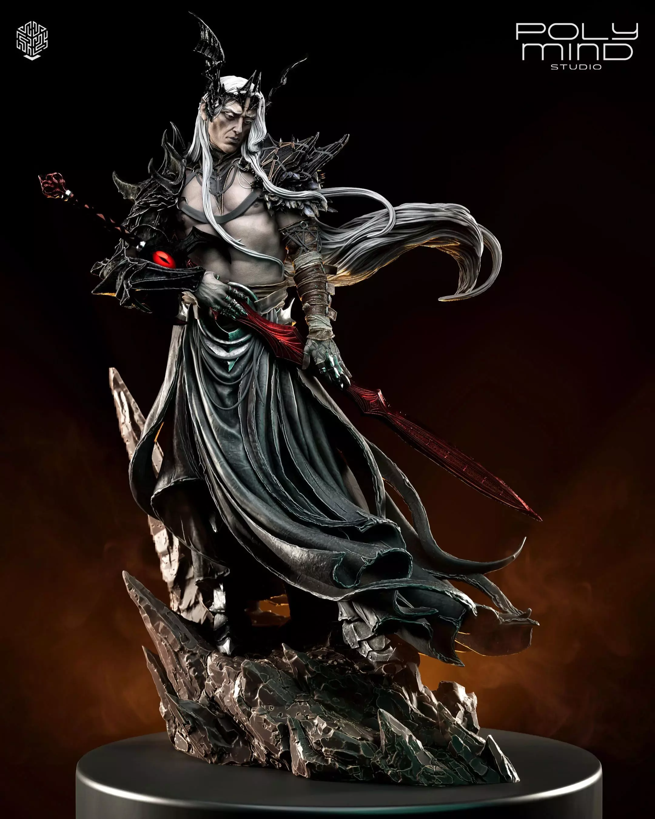 Elf king Statue 3D print model
