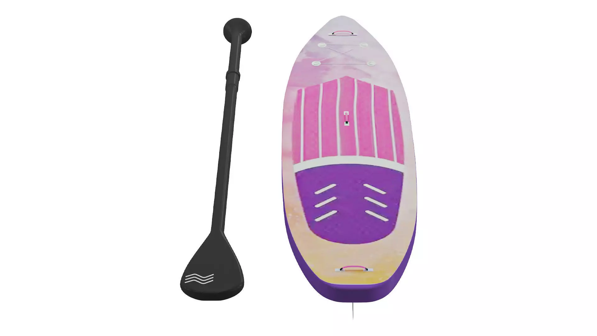 Rapunzel Inflatable Surfboard 3D model