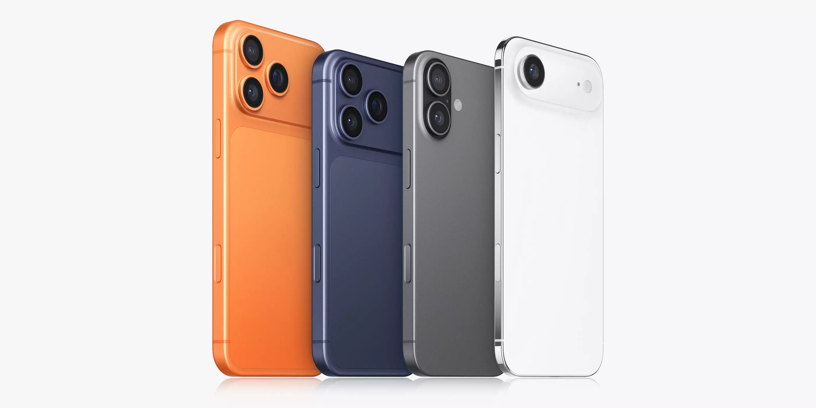 Apple iPhone 17 and 17 Air and 17 Pro and 17 Pro MAX No Logos 3D model