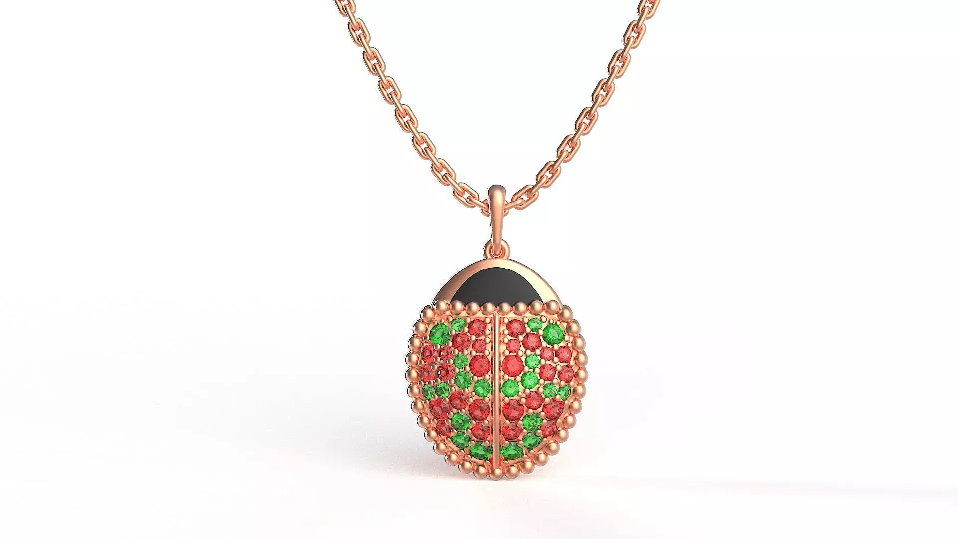 ladybug pendant necklace 3D print model
