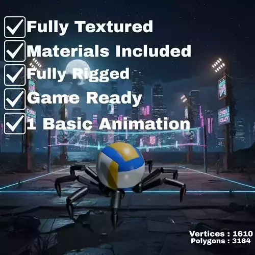 SPIDER VOLLEYBALL GAME READY