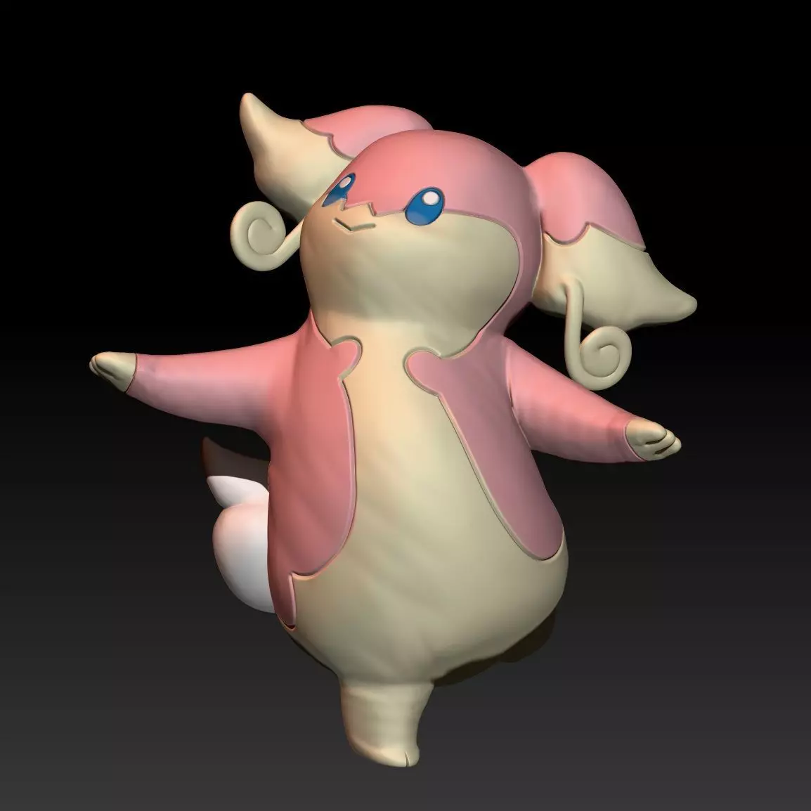 Pokemon Audino 3D print model