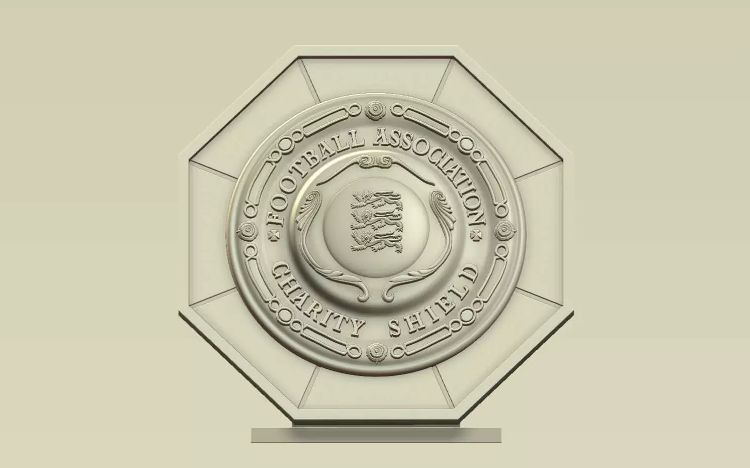 FA Community Shield Trophy Football Fan Collectible 3D 3D model