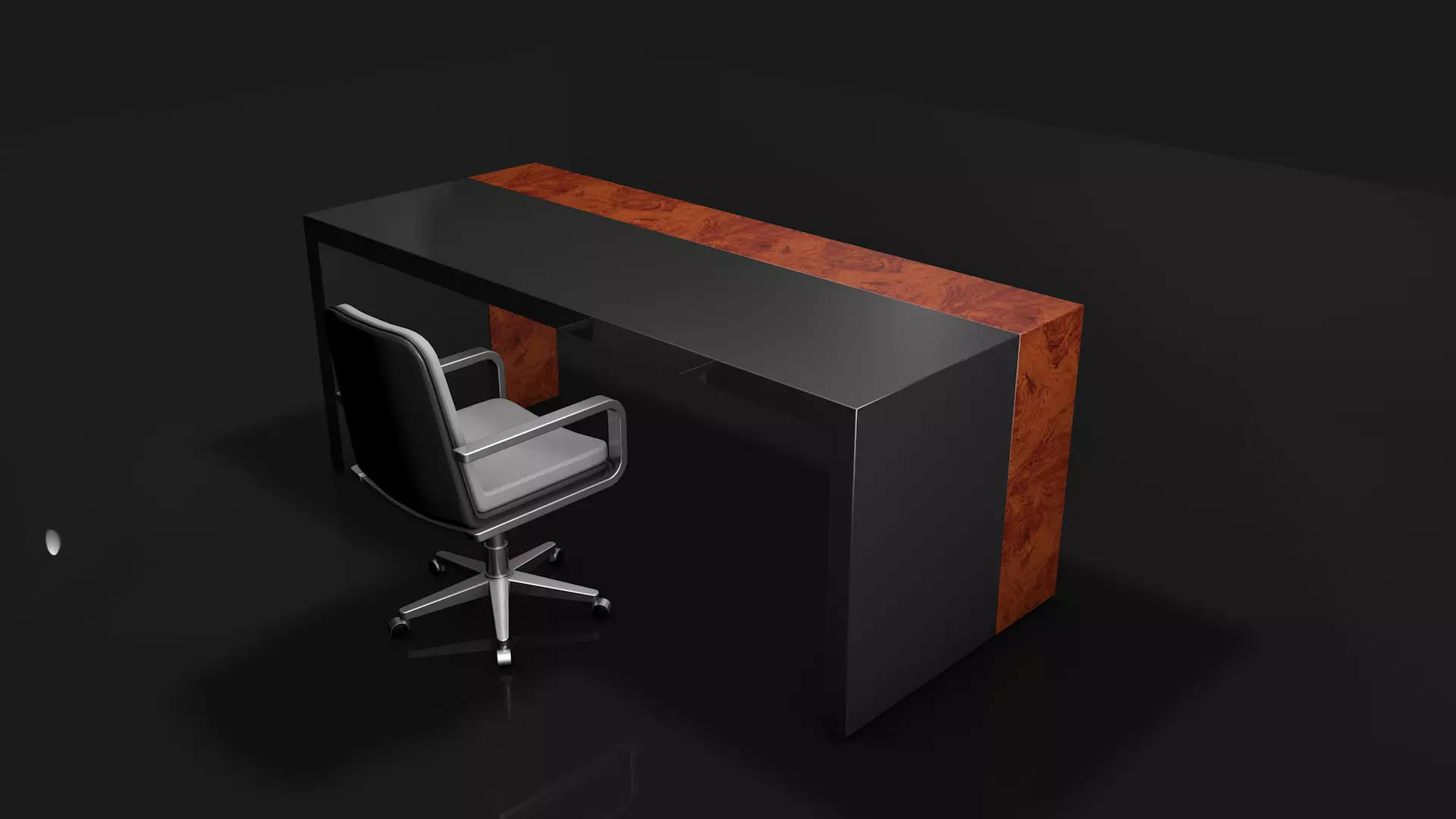 Office Table and Chair 3D model