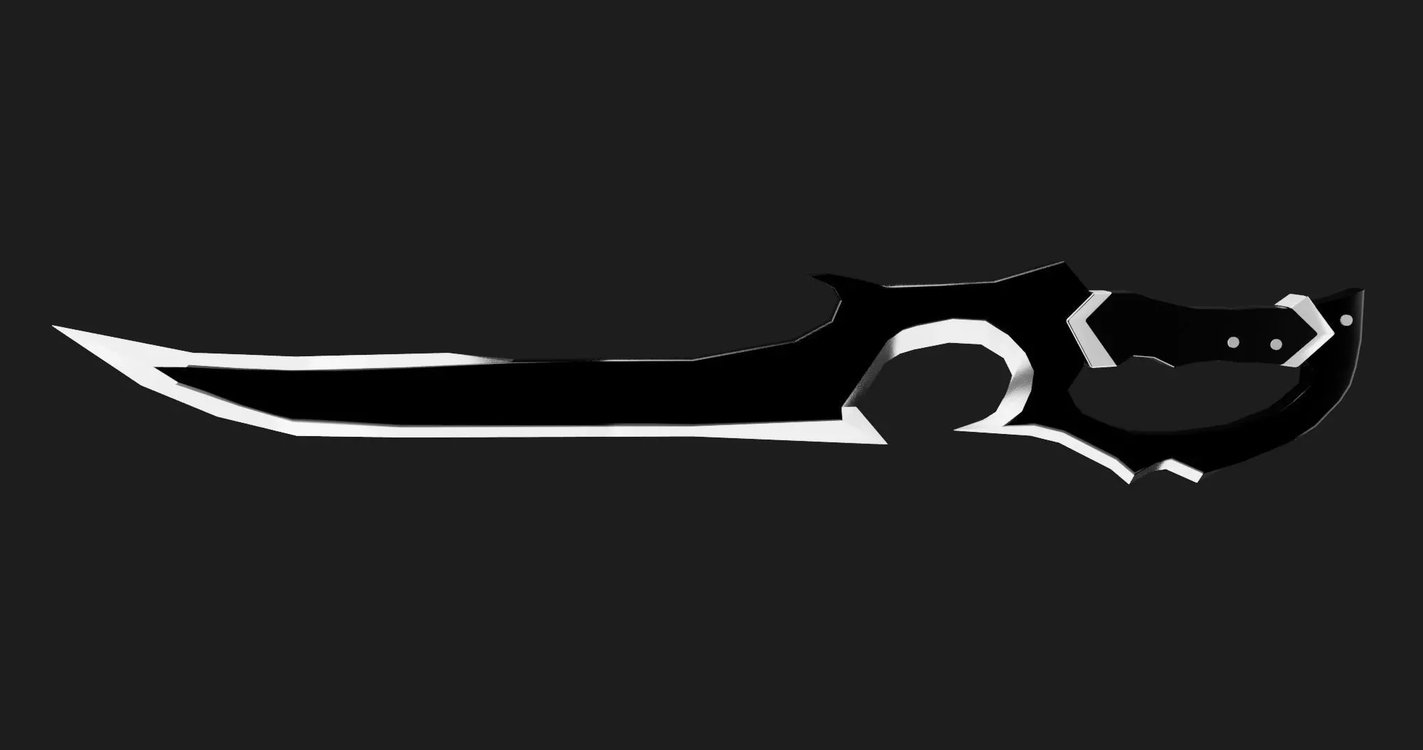 dragger model Low-poly 3D model