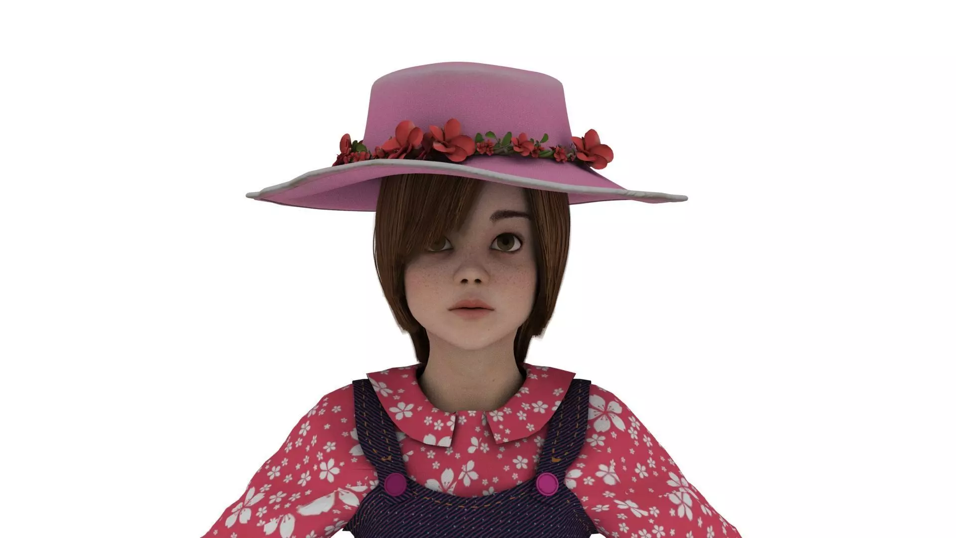 Realistic Girl child model 3D model