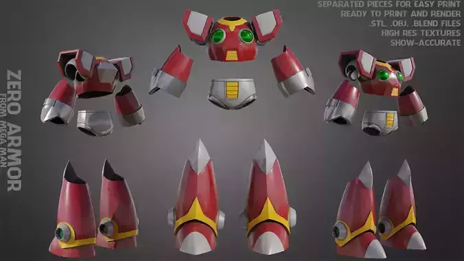 Mega Man Zero Armor for Cosplay