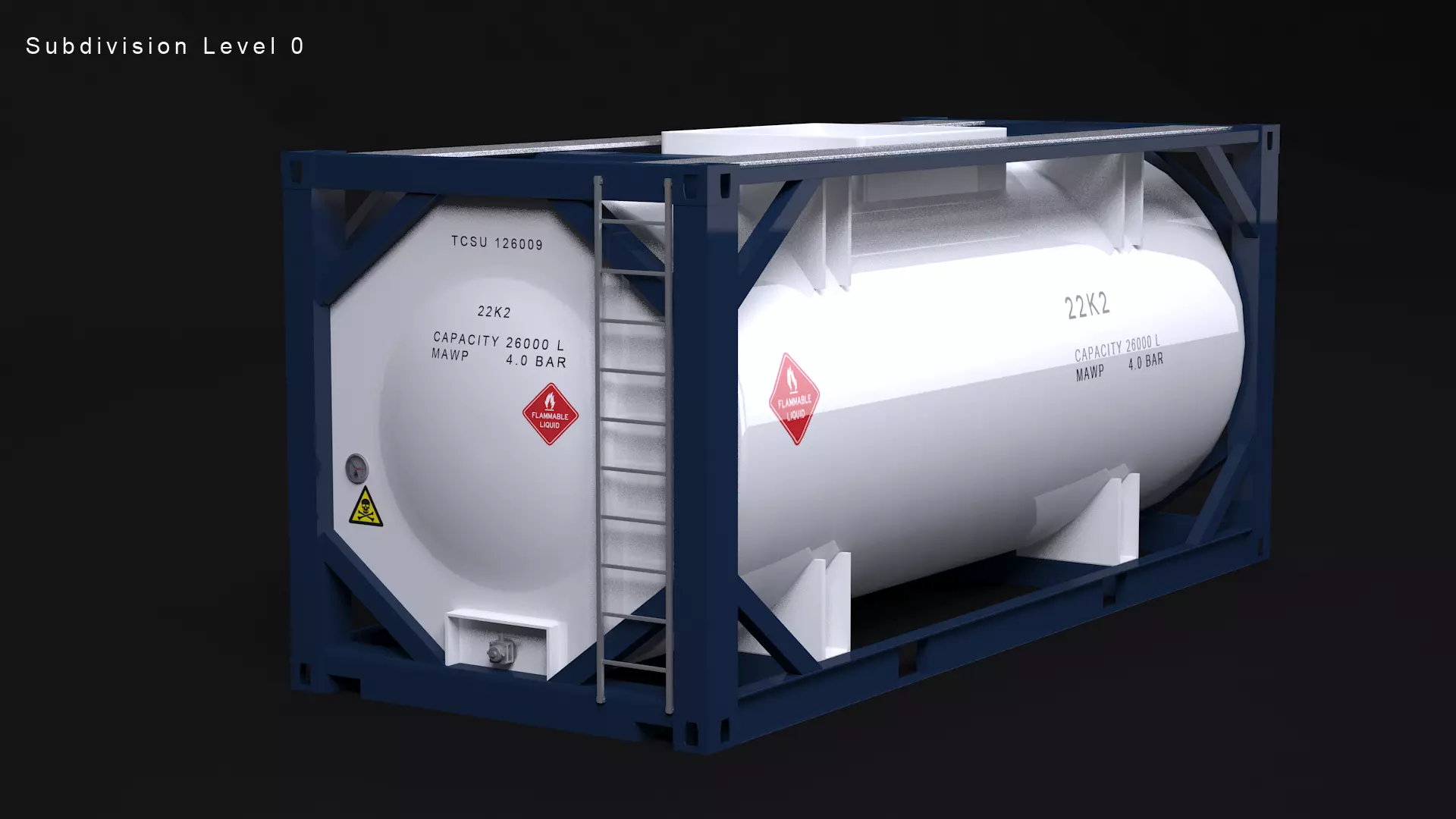 ISO Tank Container 3D model