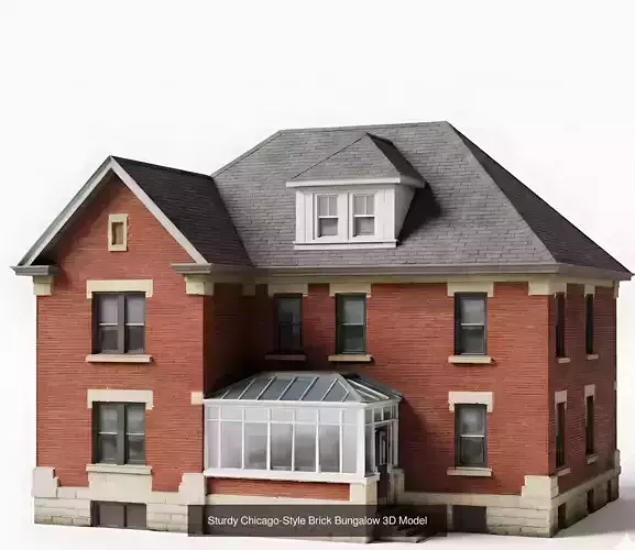 American Craftsman And Suburban Neighborhood Collection 3D Model Pack 6