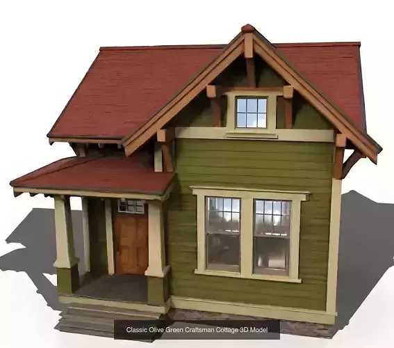 American Craftsman And Suburban Neighborhood Collection 3D Model Pack 7