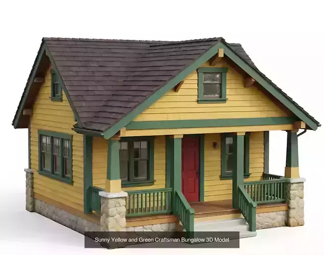 American Craftsman And Suburban Neighborhood Collection 3D Model Pack 5