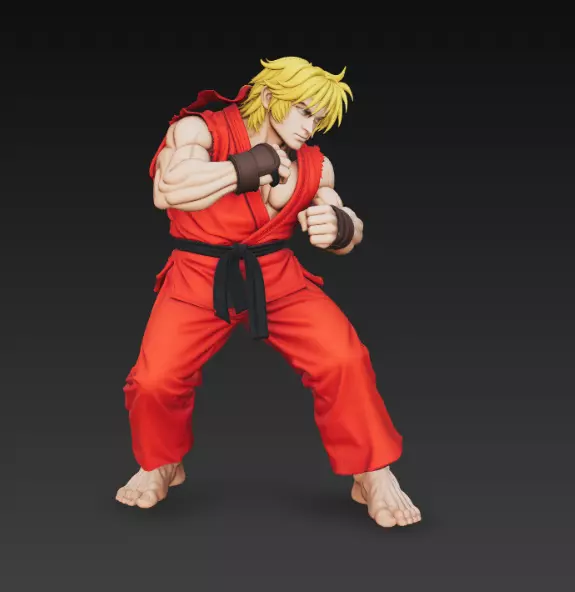 Ryu from Street Fighter 3D print model